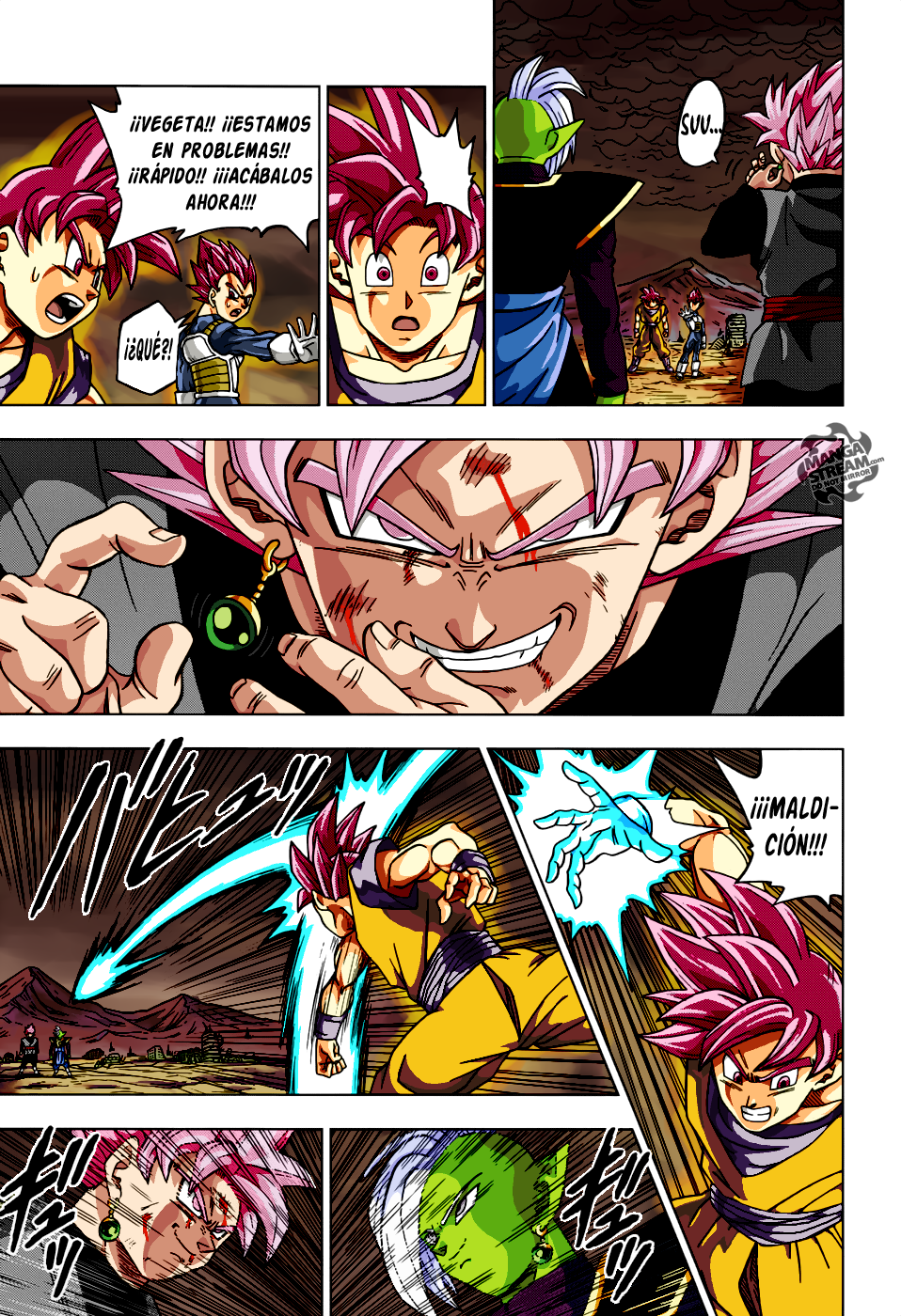 Colored a page from the Dragon Ball Super manga! In the style of