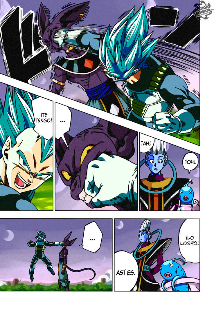 Colored a page from the Dragon Ball Super manga! In the style of