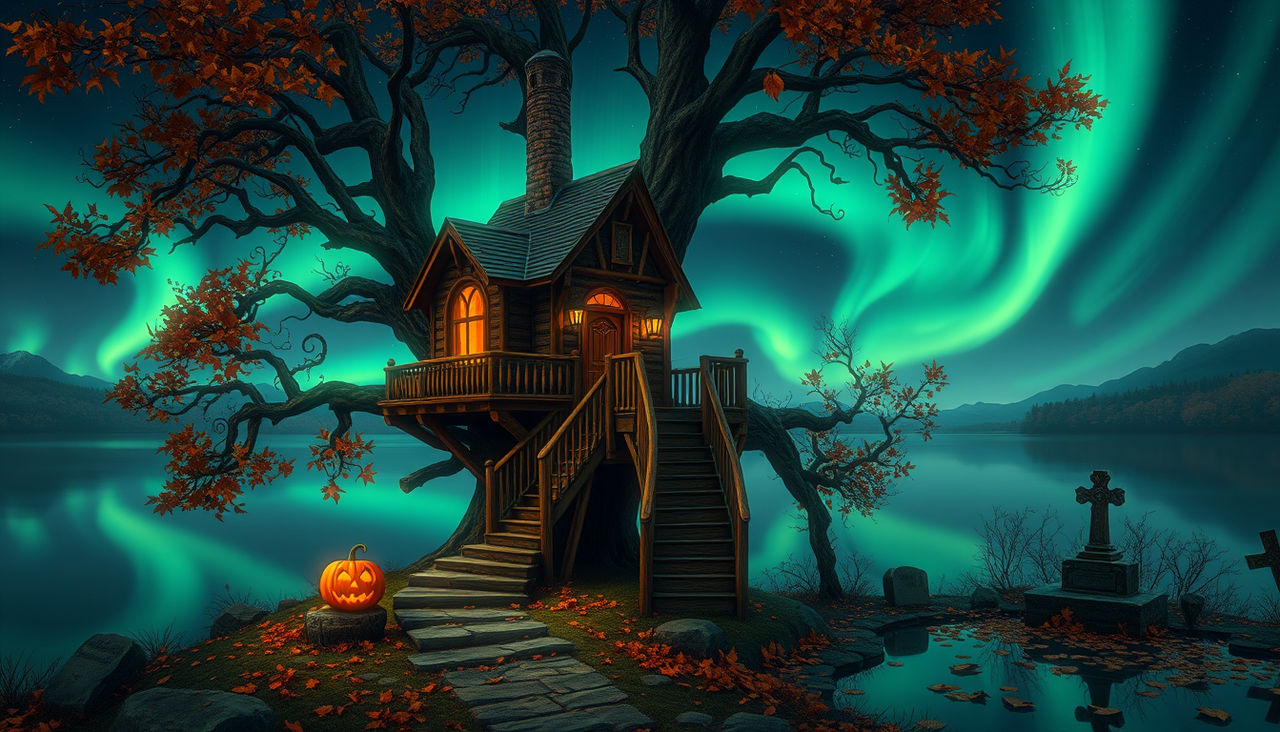Spooky Treehouse Halloween Treehouse by VedranAI on DeviantArt