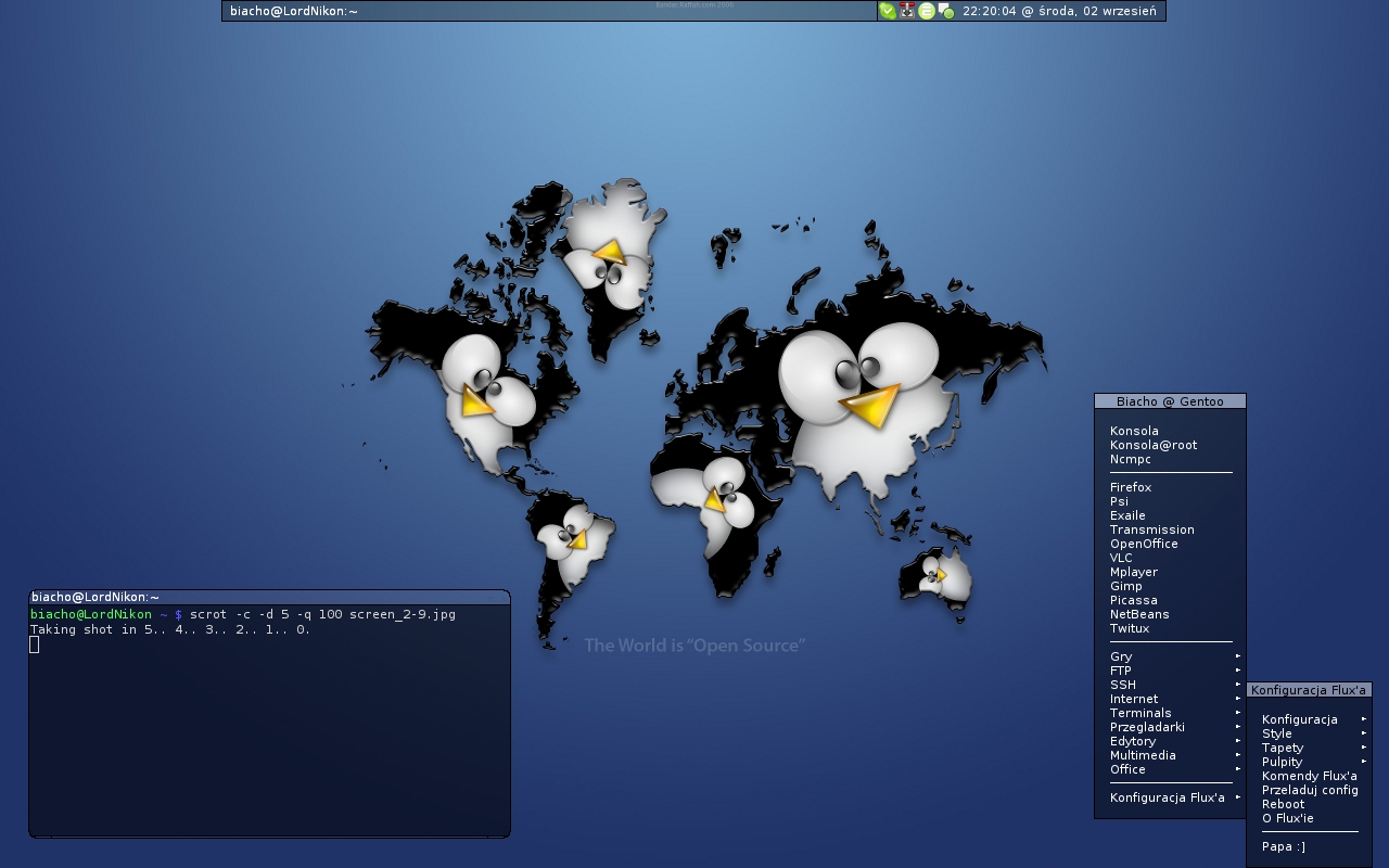 Gentoo Linux + Fluxbox