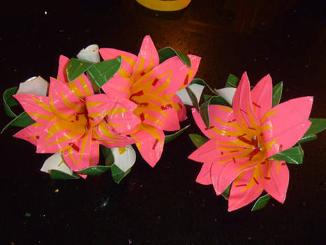 Duct Tape Tiger Lily Corsage