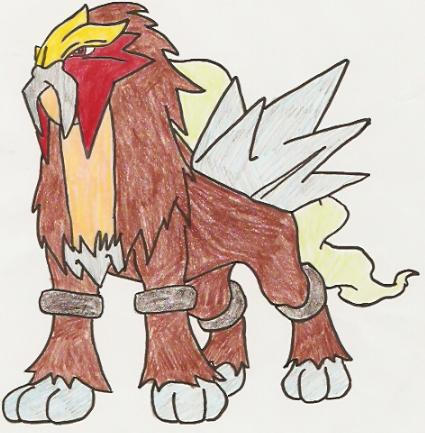 Entei by kagetora4ever on DeviantArt