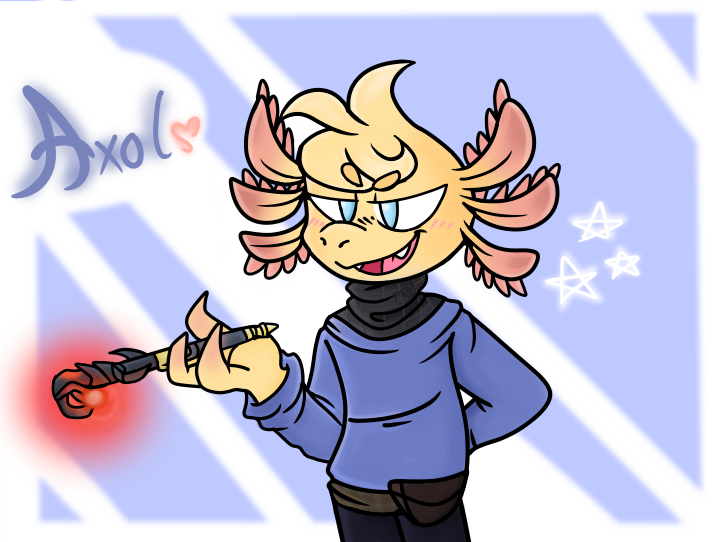 Axol the Axolotl by Planet-Rainn on DeviantArt