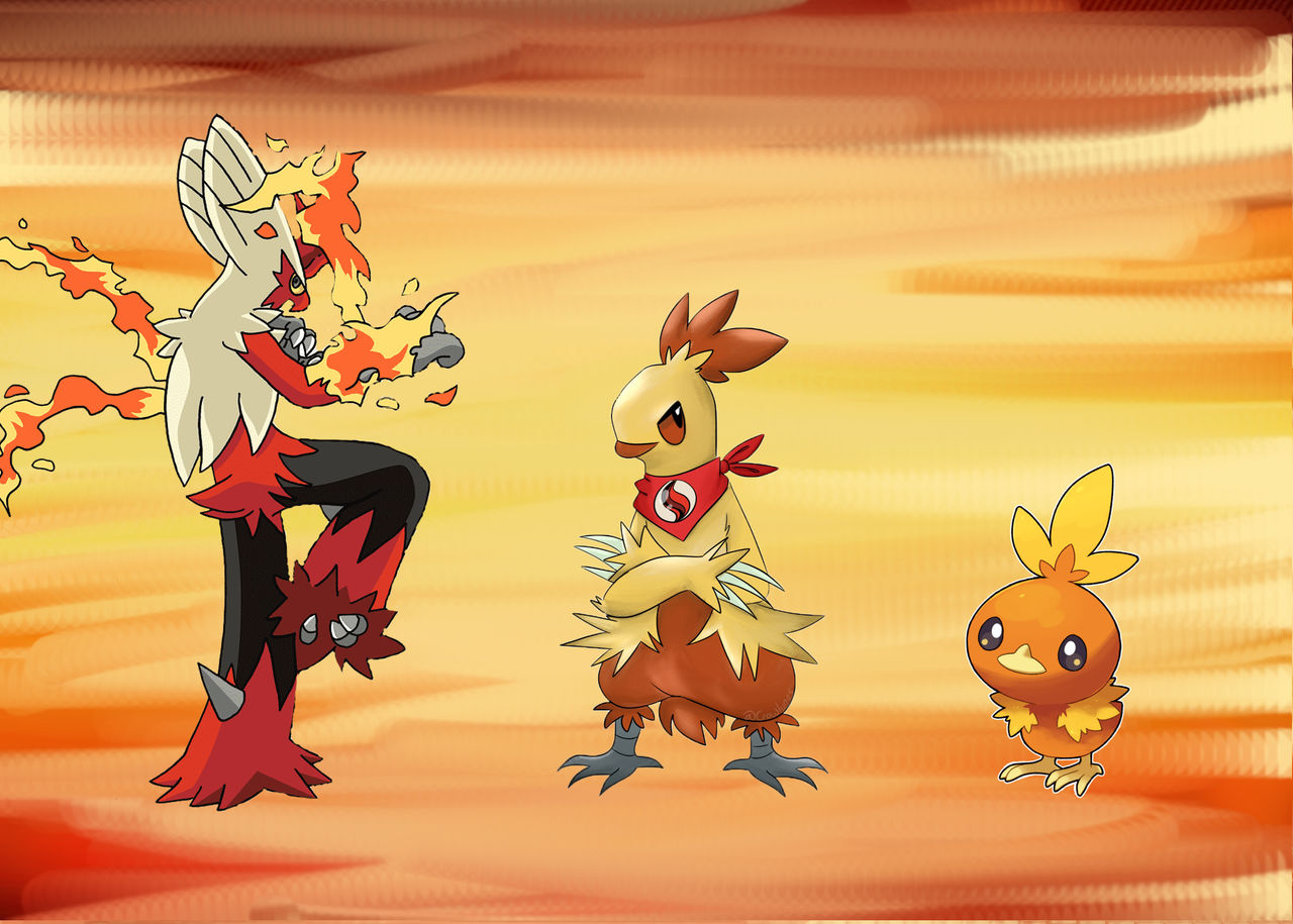 Torchip Evolution Blaziken,Combusken,Torchic by InkyPlaystation on DeviantArt