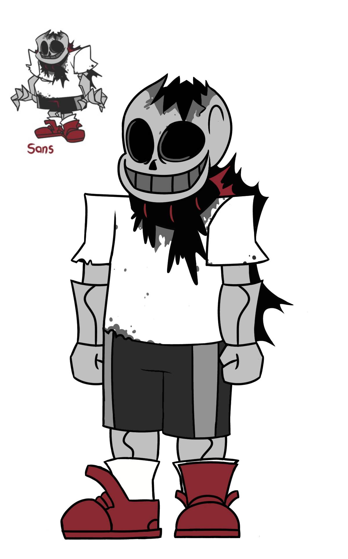 Fallen killer!sans by zeronixrl on DeviantArt