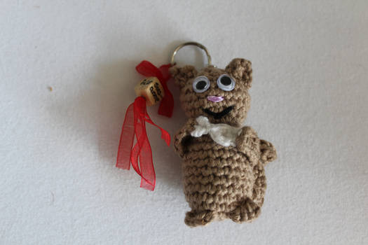 Keychain brown cat