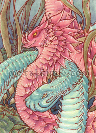 Entwined Serpents ACEO