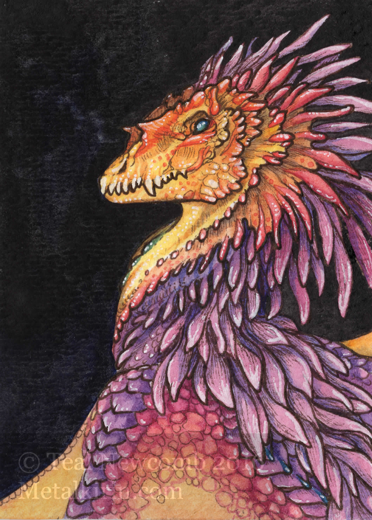 Rainbow Dragon ACEO