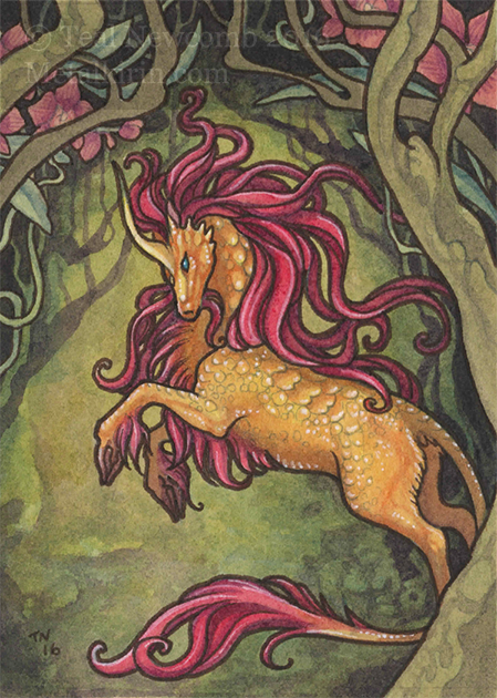 ACEO keyword commission Tropical Kirin