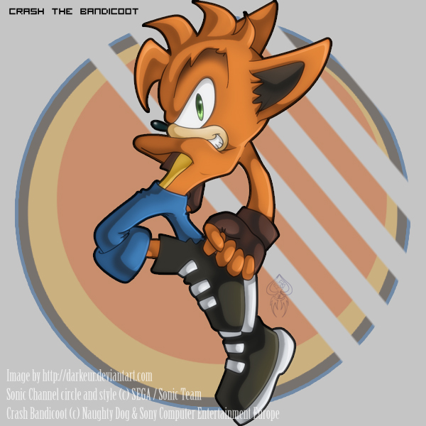 Crash Bandicoot.: Sonic Style