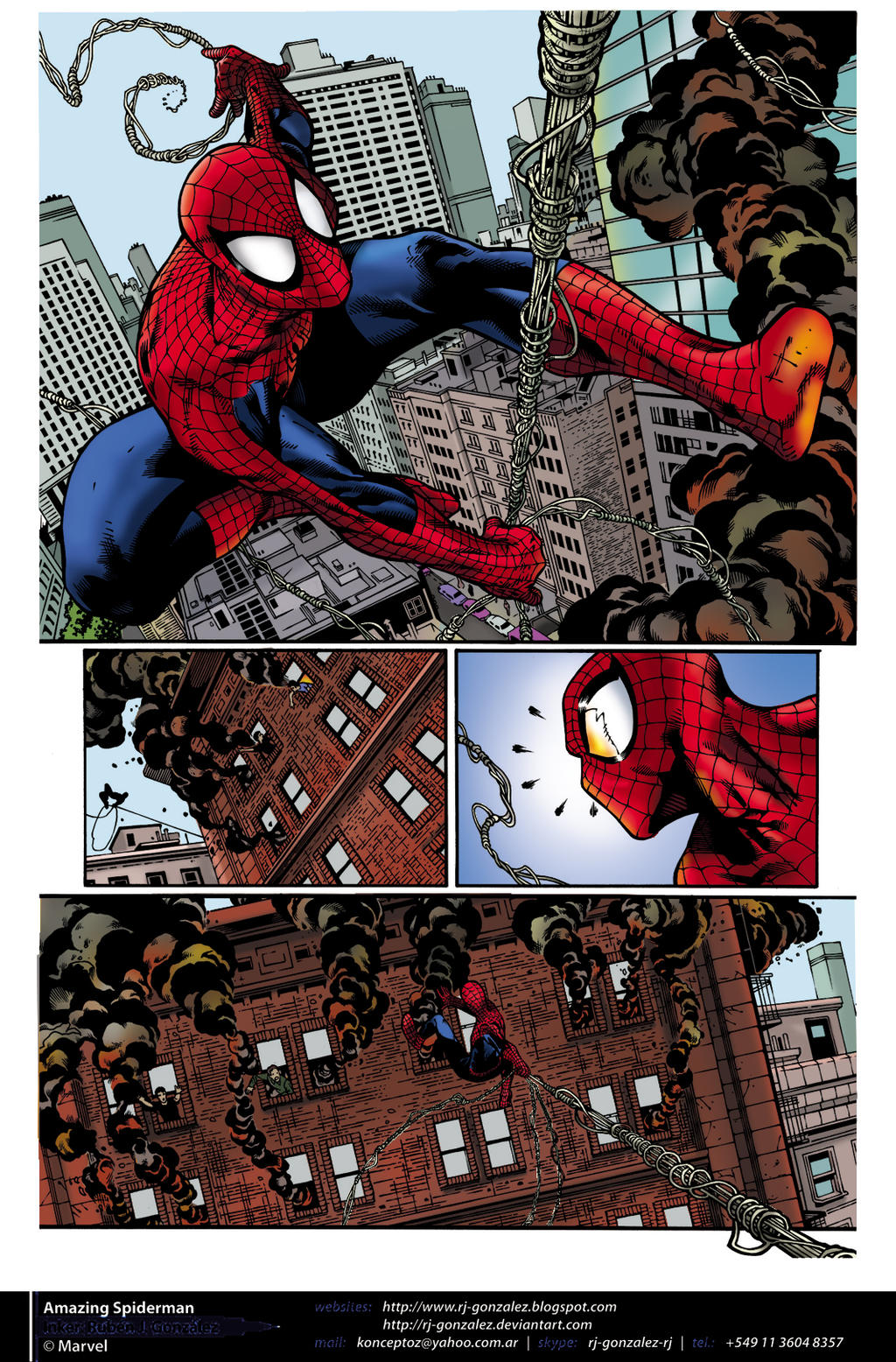 Spider-Man - Burning Building Rescue by shubcthulhu on DeviantArt