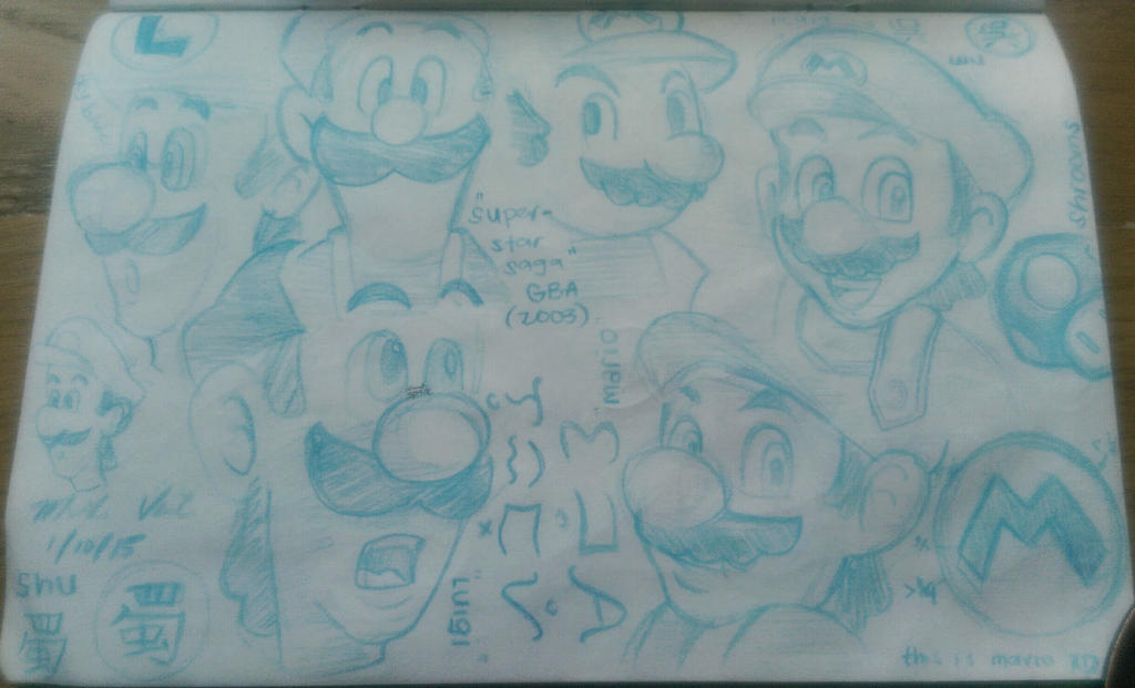 Mario Reference Front Mario bros reference by microbe-SDH on DeviantArt