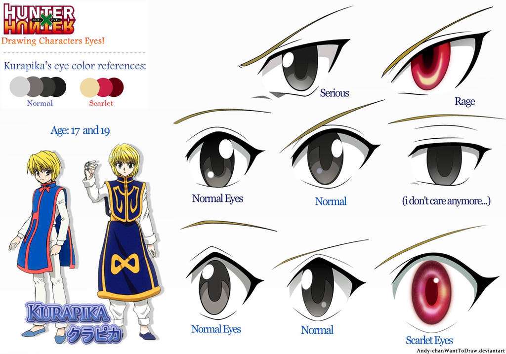 Hunter x Hunter - Kurapika's Eyes by Andy-chanWantToDraw on DeviantArt
