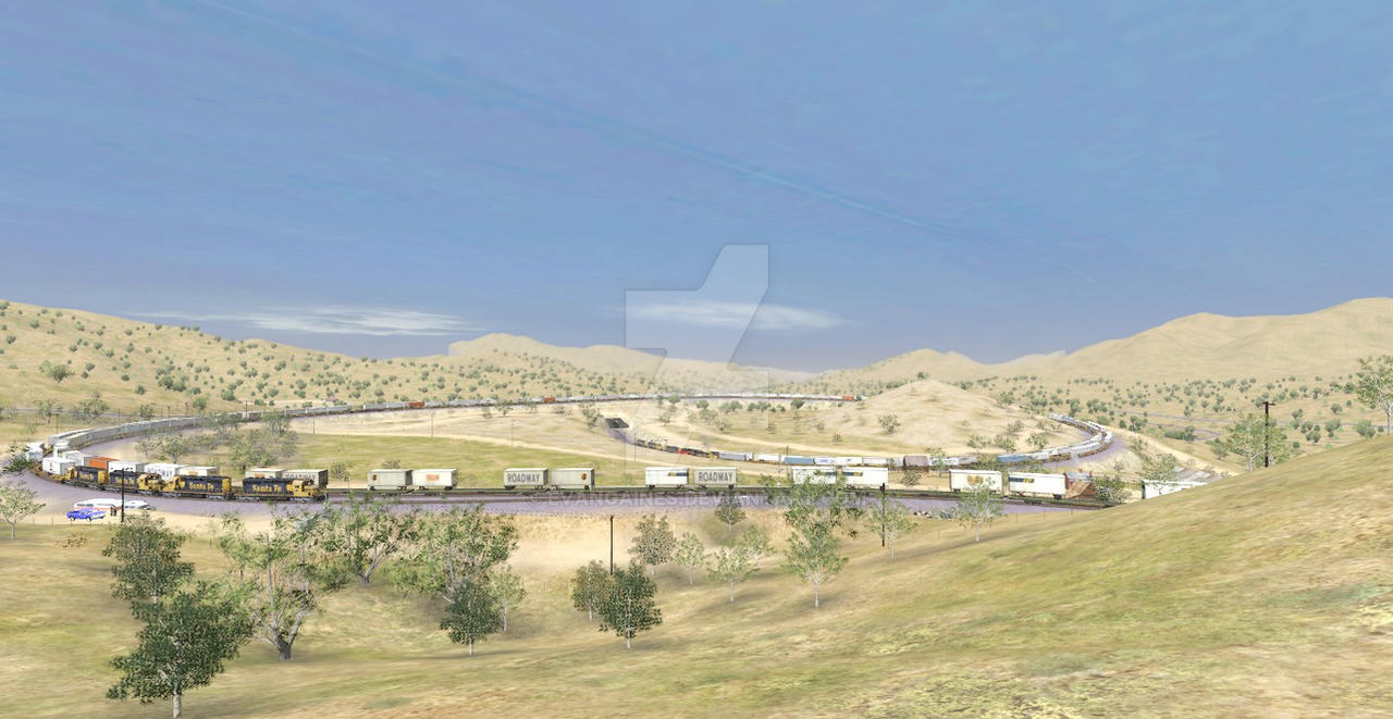 Aerial View of Tehachapi Loop by evangaines on DeviantArt