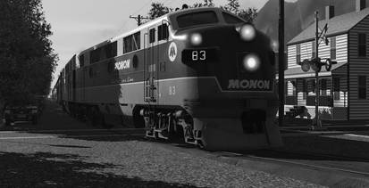 Monon Hoosier in Lafayette IN - Mid October 1954