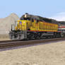 UP SD40-2 on the Desert Wind