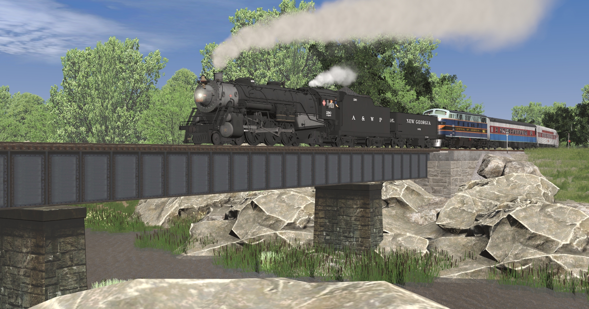 Steam on the former CofG - Early June 1991