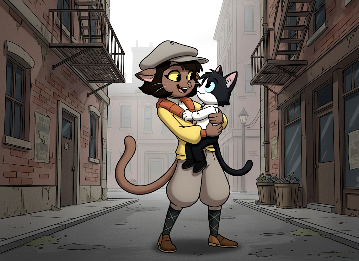 Ivy and her kitten