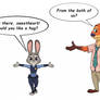 A hug from Zootopia's finest