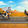 Chasing the bird