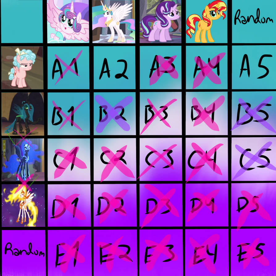 MLP Grid Adopts (Free) by Cosmic-Drawings on DeviantArt