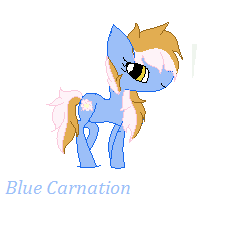 Blue Carnation (DrawingDaize's OC)