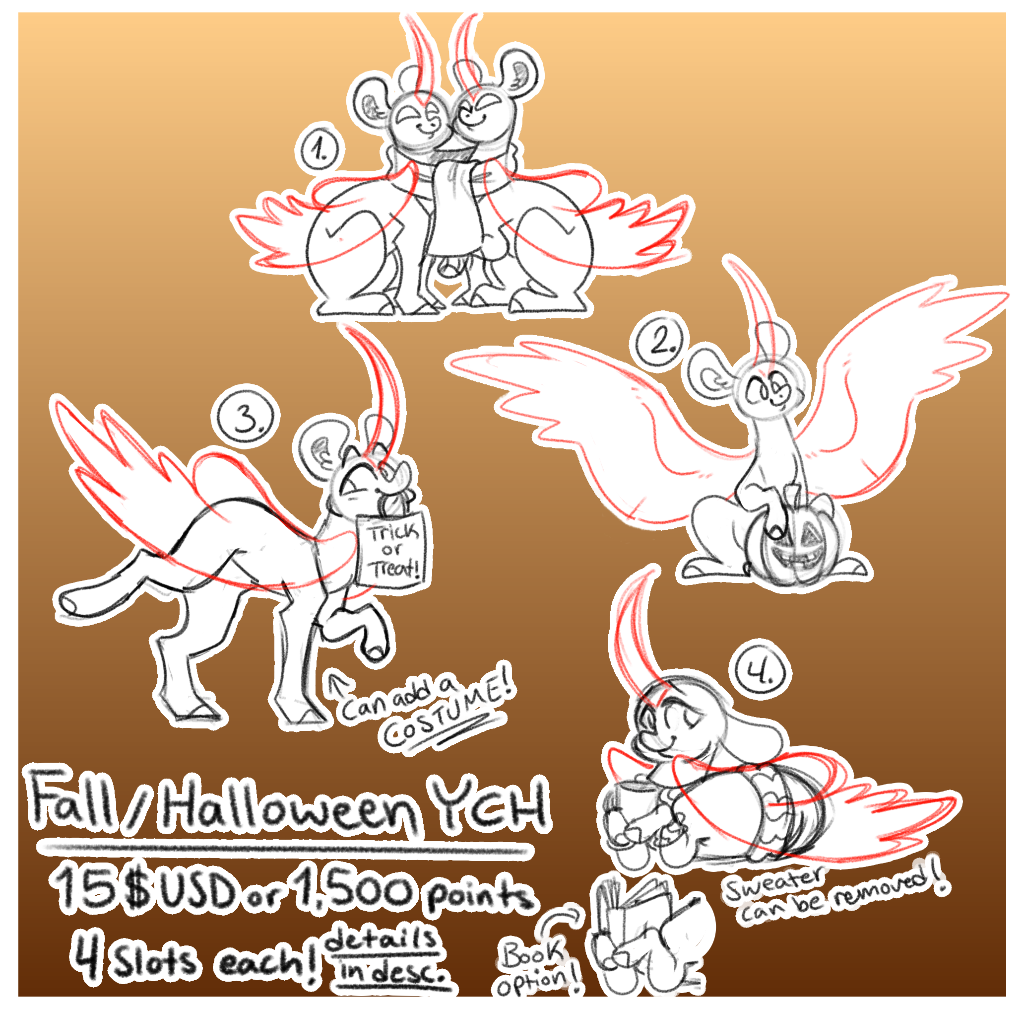 Halloween/Fall Pony YCHs (OPEN 15/16)