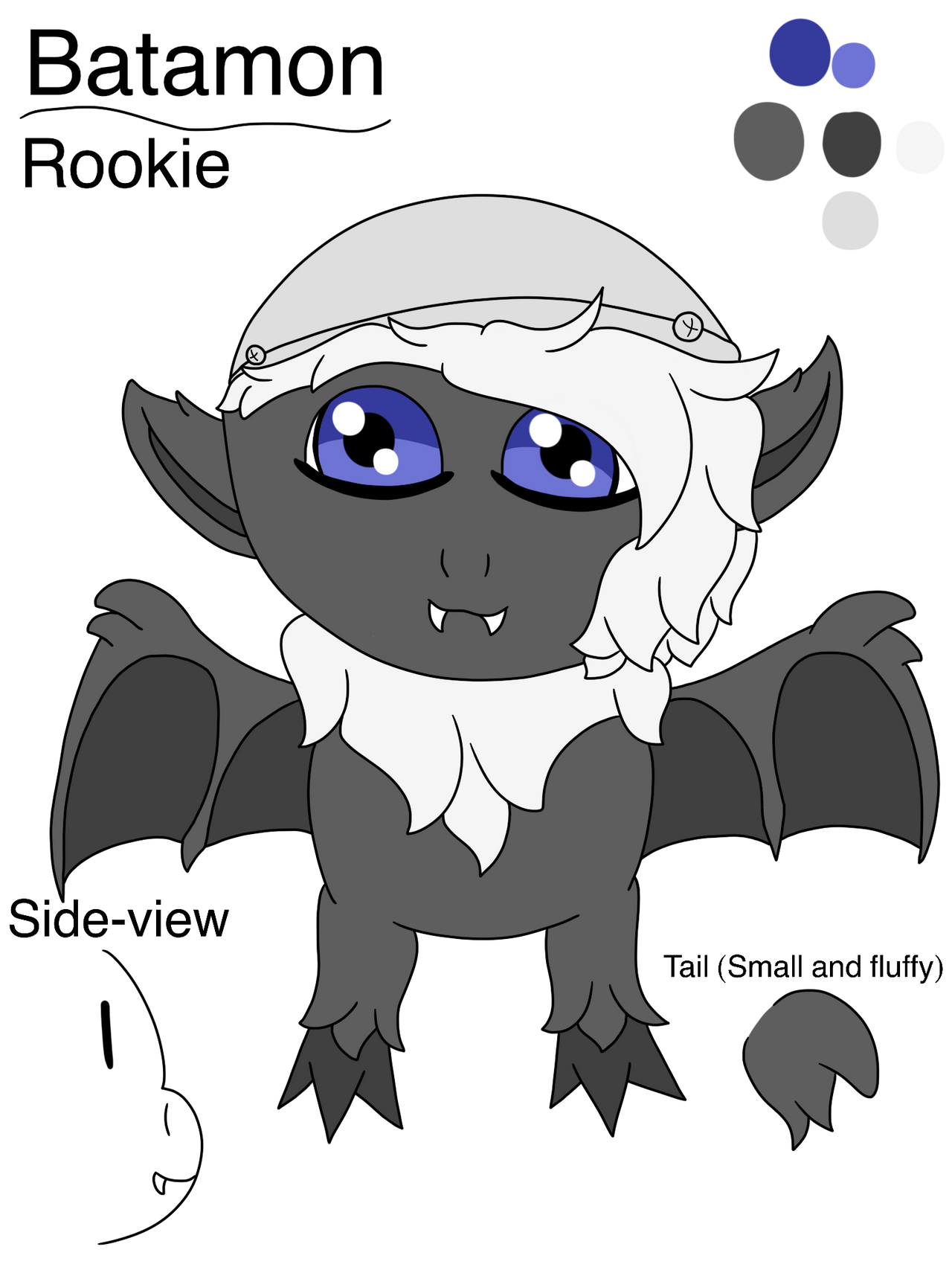 Batamon | Ref by LunarPikaa on DeviantArt