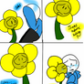 Dont leave me too... (Sans x flowey comic)