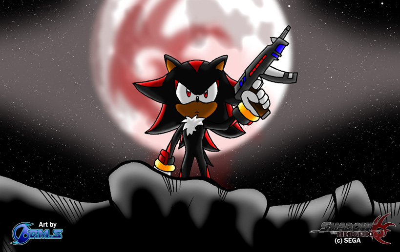 The Hedgehog, gun, game, adventure, shadow the hedgehog, HD wallpaper