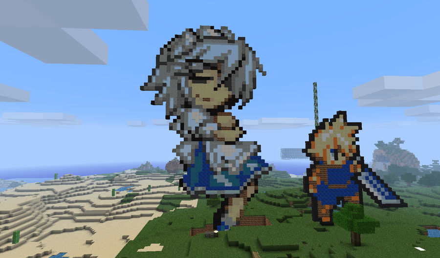 Sakuya Izayoi in Minecraft