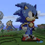 Sonic in Minecraft