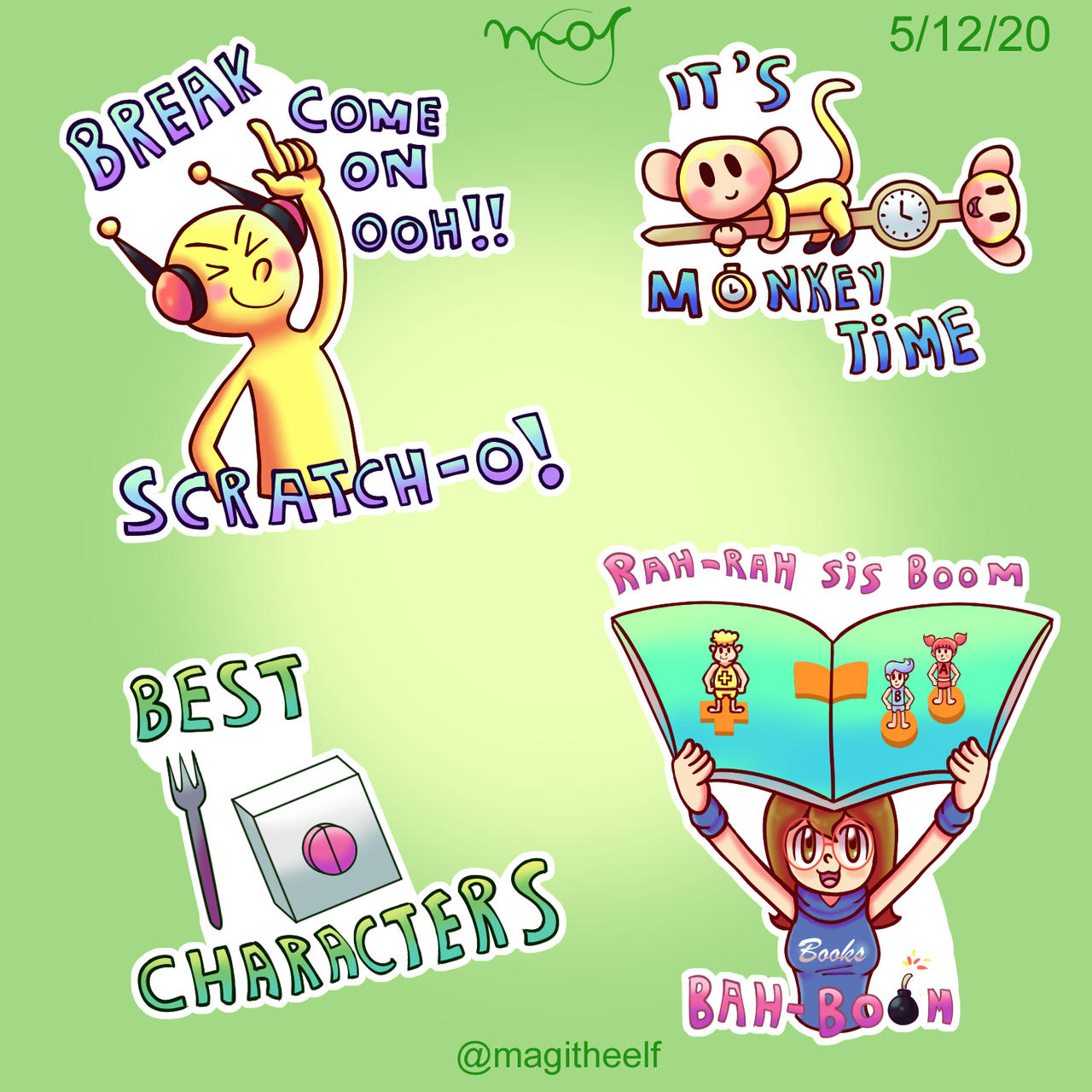 Stickers 3 by MagitheElf on DeviantArt