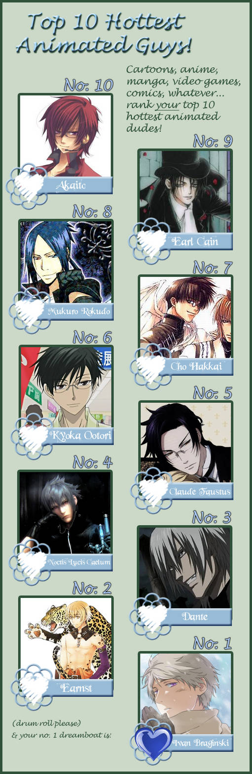 Top 10 Hottest Anime Guys Meme by Eliy-Anthus on DeviantArt