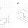 How to draw isometric dungeon plans