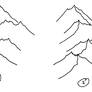 How to draw isometric mountains