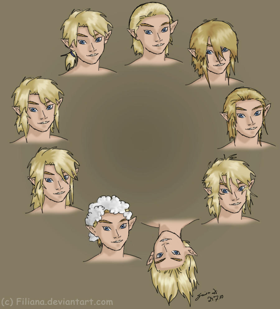 Many Link hairstyles by Filiana on DeviantArt