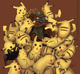 Surrounded by chus...