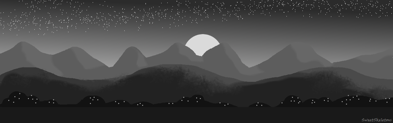 Monochrome Video Game Background