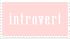 Introvert Stamp
