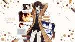 [Wallpaper] Osamu Dazai by nisa-niisan