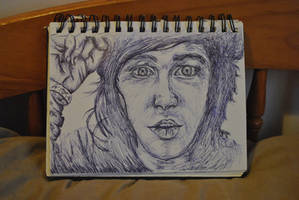 Kellin Quinn (Sleeping With Sirens) Pen drawing.