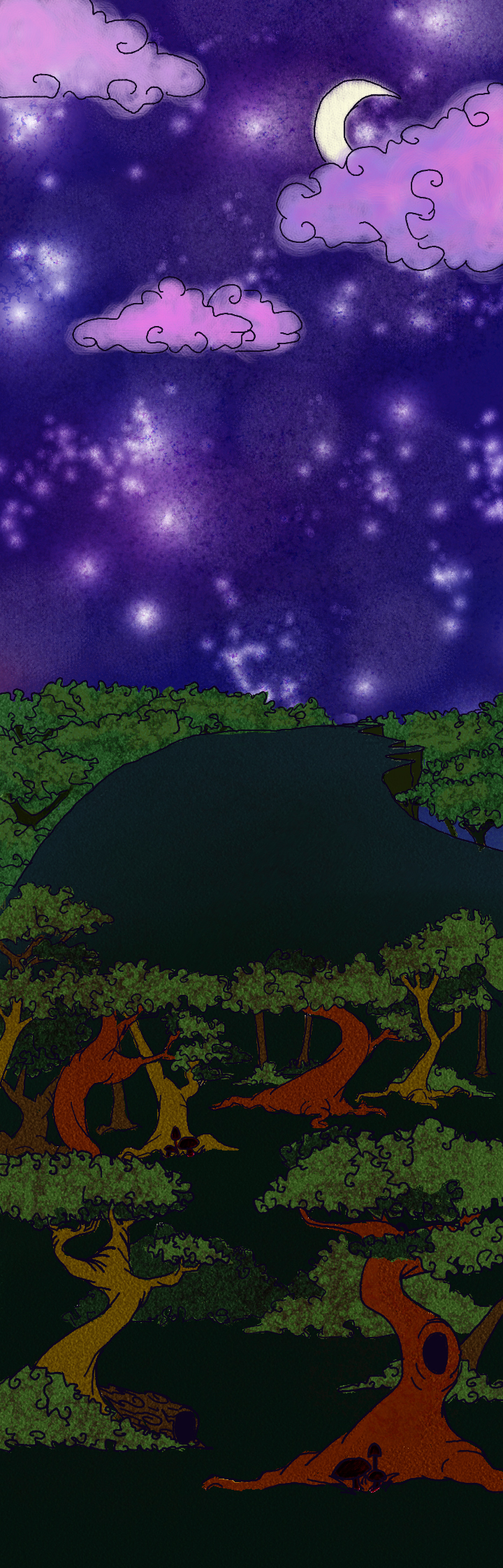 falling star background 002