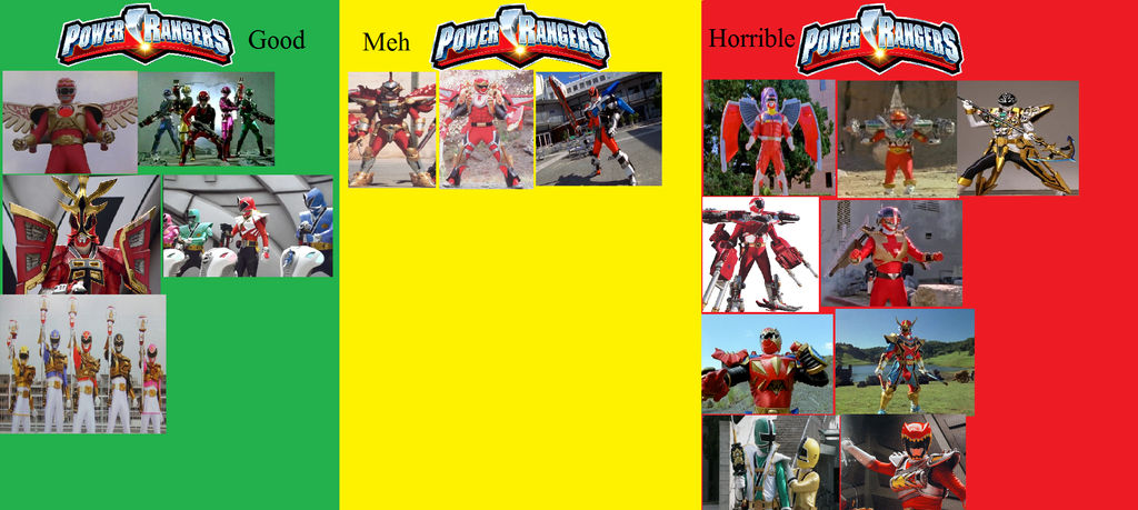 Best and Worst Power Ranger/Super Sentai Armors by KumoRocks on DeviantArt
