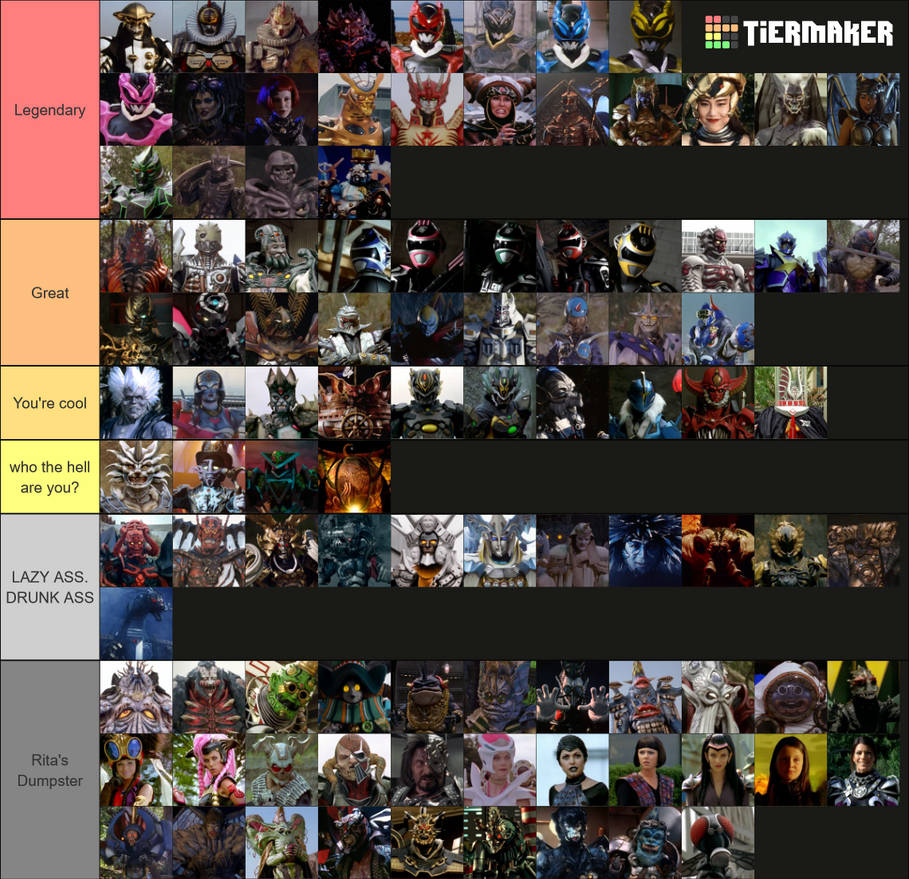 Best and Worst Power Ranger Villains by KumoRocks on DeviantArt