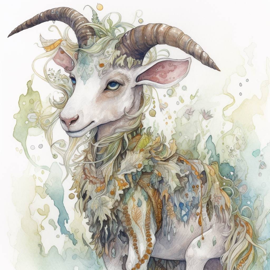 Magical Goat by MythicalGreetings on DeviantArt
