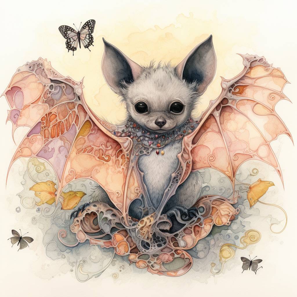 Colorful Bats Deviantart Magical Bat by MythicalGreetings on DeviantArt