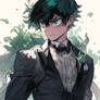 Deku wearing a Tuxedo