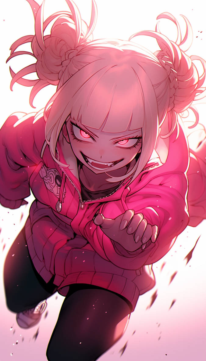Himiko Toga wearing a Cute Hoodie by artificialfox00 on DeviantArt