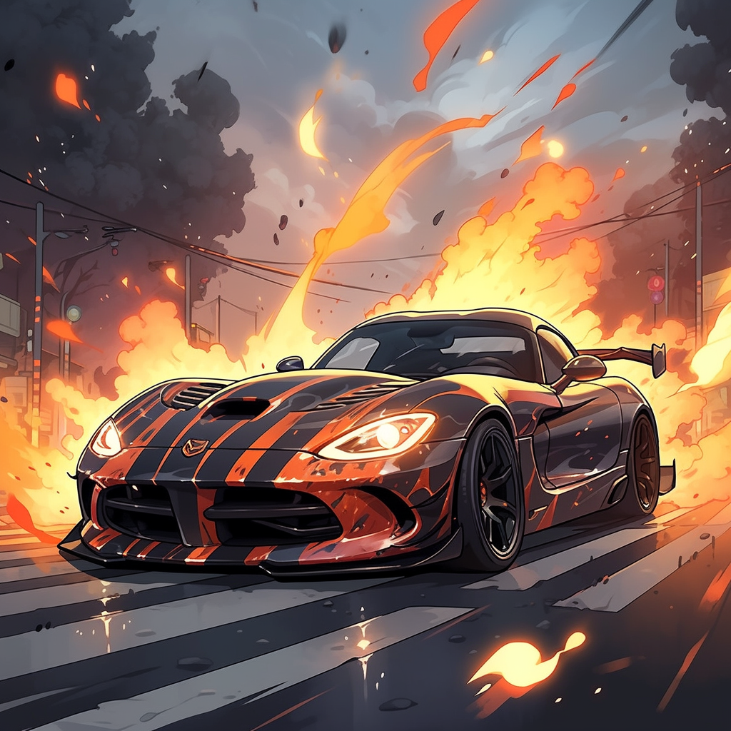 Ghost Rider Car On Fire